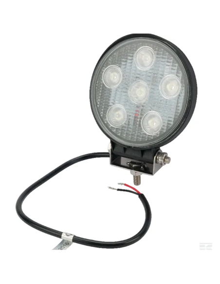 FARI E GIROFARI: vendita online FARO DAL LAVORO LED 27W, 1850 lm, ROTONDO, 10/30V, 115mm, FASCIO PROFONDO, 6 LED, RIF. LA1500...