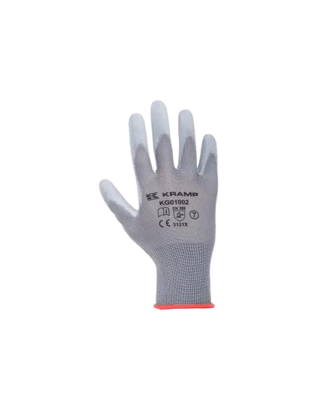RICAMBI: vendita online Guanti da lavoro grigi Nylon/poliestere lunghi 26 cm taglia 10/XL Protect di Kramp in offerta