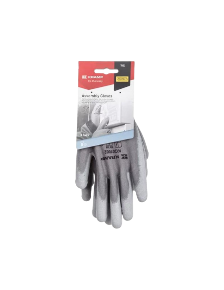 RICAMBI: vendita online Guanti da lavoro grigi Nylon/poliestere lunghi 26 cm taglia 10/XL Protect di Kramp in offerta