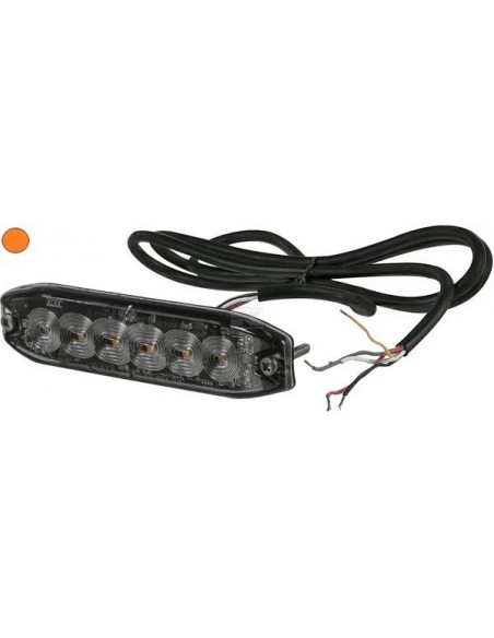 FARI E GIROFARI: vendita online Avvisatore lampeggiante, giallo, 6 LED in offerta