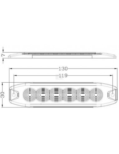 FARI E GIROFARI: vendita online Avvisatore lampeggiante, giallo, 6 LED in offerta