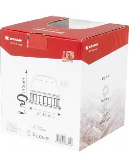 FARI E GIROFARI: vendita online Lampeggiante a LED, magnetico con presa in offerta