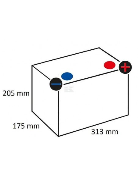 BATTERIE: vendita online Batteria 12V 100Ah 720A in offerta